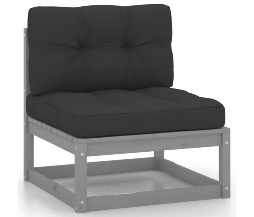 vidaXL 10-daļīgs dārza atpūtas mēbeļu komplekts ar matračiem, priede