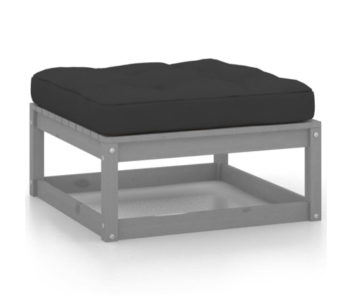 vidaXL 10-daļīgs dārza atpūtas mēbeļu komplekts ar matračiem, priede