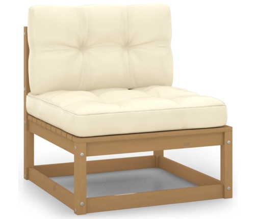 vidaXL 10-daļīgs dārza atpūtas mēbeļu komplekts ar matračiem, priede