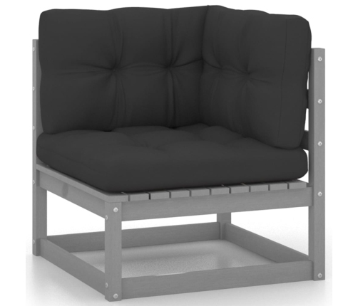 vidaXL 10-daļīgs dārza atpūtas mēbeļu komplekts ar matračiem, priede