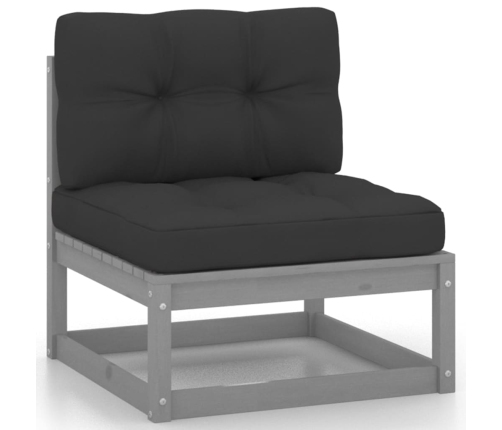 vidaXL 10-daļīgs dārza atpūtas mēbeļu komplekts ar matračiem, priede