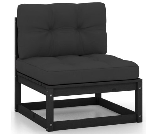 vidaXL 10-daļīgs dārza atpūtas mēbeļu komplekts ar matračiem, priede