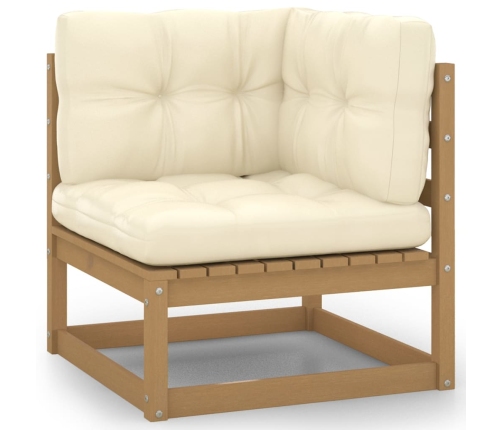 vidaXL 10-daļīgs dārza atpūtas mēbeļu komplekts ar matračiem, priede