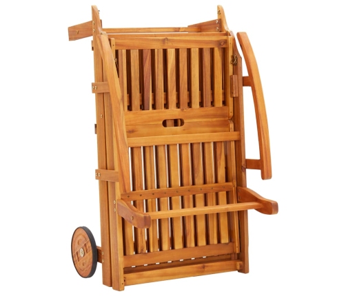 vidaXL sauļošanās zviļņi, 2 gab., akācijas masīvkoks