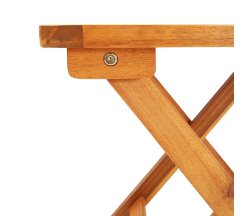 vidaXL sauļošanās zviļņi ar galdiņu, matračiem, 2 gab., akācijas koks