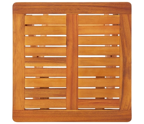 vidaXL sauļošanās zviļņi ar galdiņu, matračiem, 2 gab., akācijas koks