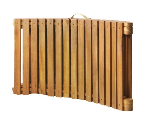 vidaXL sauļošanās zviļņi ar matračiem, 2 gab., akācijas masīvkoks