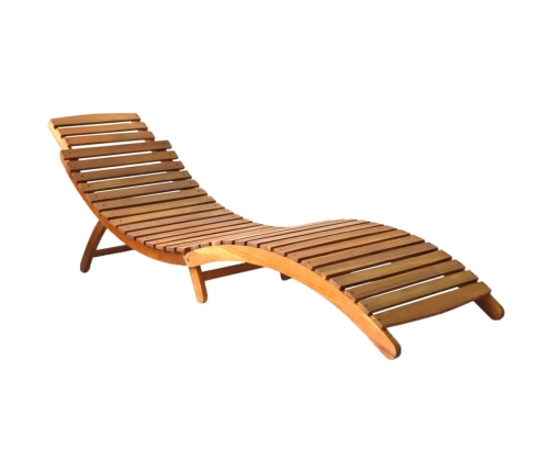 vidaXL sauļošanās zviļņi ar matračiem, 2 gab., akācijas masīvkoks