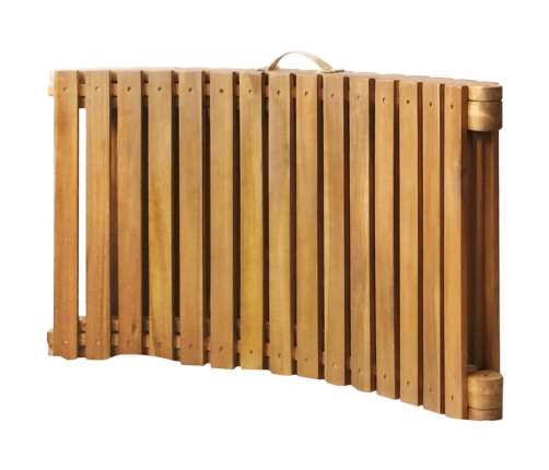 vidaXL sauļošanās zviļņi ar matračiem, 2 gab., akācijas masīvkoks