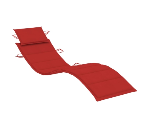 vidaXL sauļošanās zviļņi ar matračiem, 2 gab., akācijas masīvkoks