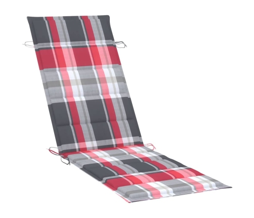 vidaXL sauļošanās zviļņi ar matračiem, 2 gab., akācijas masīvkoks