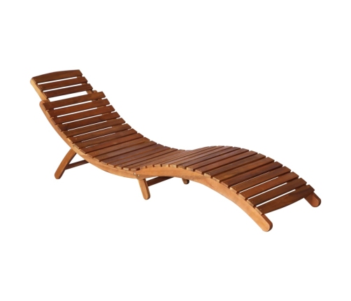 vidaXL sauļošanās zviļņi ar galdiņu, matračiem, 2 gab., akācijas koks