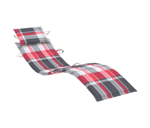 vidaXL sauļošanās zviļņi ar galdiņu, matračiem, 2 gab., akācijas koks