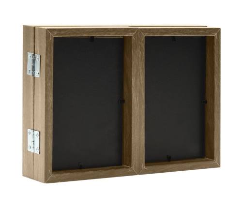 vidaXL 3-daļīgs foto rāmis, kolāža, gaiši brūns, 22x15 cm+2x(10x15 cm)