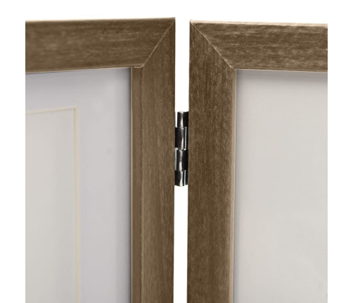 vidaXL 3-daļīgs foto rāmis, kolāža, gaiši brūns, 22x15 cm+2x(10x15 cm)