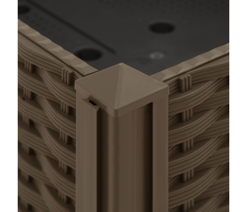 vidaXL puķu kaste, 160x40x23 cm, polipropilēns