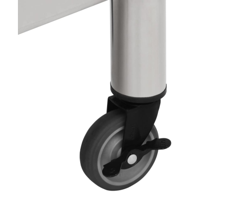 vidaXL virtuves darba galds, 60x45x85 cm, nerūsējošs tērauds