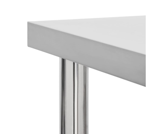 vidaXL virtuves darba galds, 80x30x85 cm, nerūsējošs tērauds