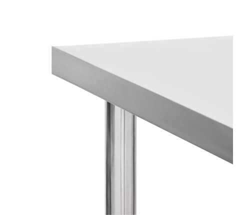 vidaXL virtuves darba galds, 100x30x85 cm, nerūsējošs tērauds