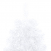 vidaXL izgaismota Ziemassvētku egle ar rotājumiem, balta, 180 cm