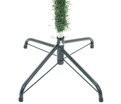 vidaXL mākslīgā Ziemassvētku egle ar rotājumiem un čiekuriem, 180 cm