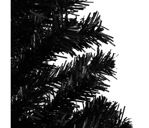 vidaXL izgaismota mākslīgā Ziemassvētku egle ar rotājumiem, 180cm, PVC