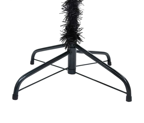 vidaXL izgaismota mākslīgā Ziemassvētku egle ar rotājumiem, 180cm, PVC