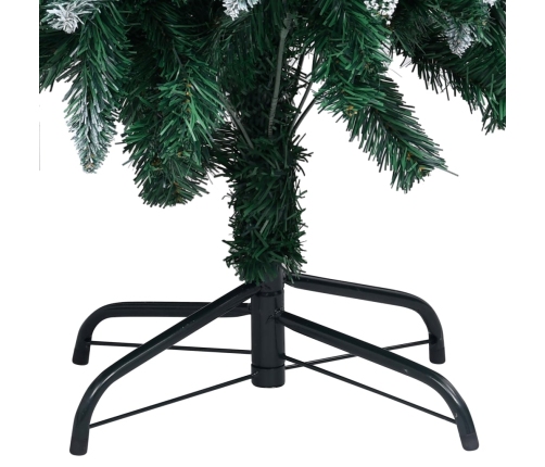 vidaXL mākslīgā Ziemassvētku egle ar rotājumiem un čiekuriem, 180 cm