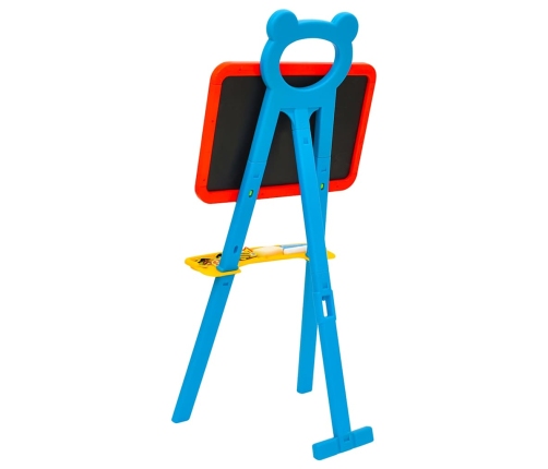 vidaXL 2-1 bērnu molberts ar flomasteru un krīta tāfeli