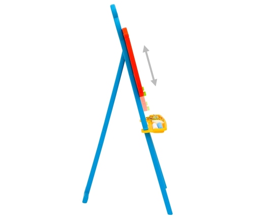 vidaXL 2-1 bērnu molberts ar flomasteru un krīta tāfeli