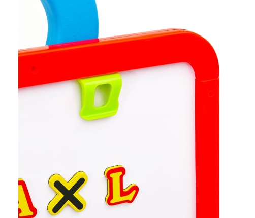 vidaXL 2-1 bērnu molberts ar flomasteru un krīta tāfeli