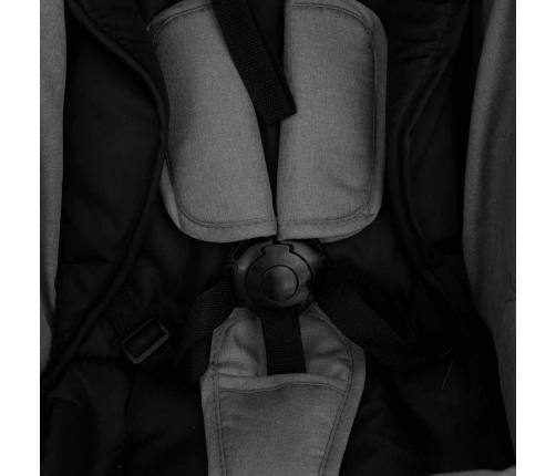 Trīs-Vienā Sporta Ratiņi Gaiši Pelēki Ar Melnu, Tērauds Vidaxl