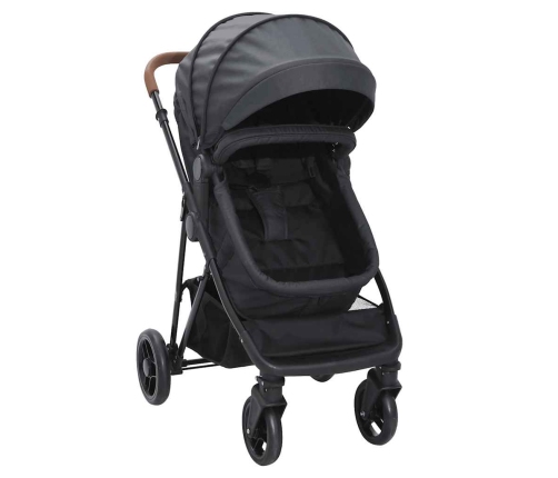 Divi-Vienā Sporta Ratiņi Antracītpelēki Ar Melnu, Tērauds Vidaxl