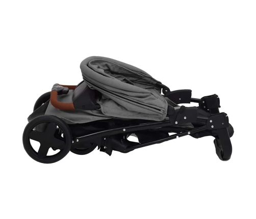 Trīs-Vienā Sporta Ratiņi Gaiši Pelēki, Tērauds Vidaxl