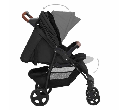 Trīs-Vienā Sporta Ratiņi Antracītpelēki, Tērauds Vidaxl