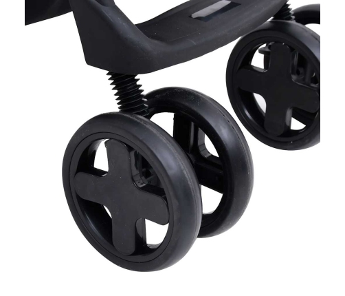 Trīs-Vienā Sporta Ratiņi Gaiši Pelēki Ar Melnu, Tērauds Vidaxl