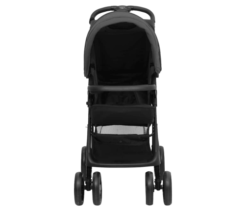 Trīs-Vienā Sporta Ratiņi Tumši Pelēki Ar Melnu, Tērauds Vidaxl