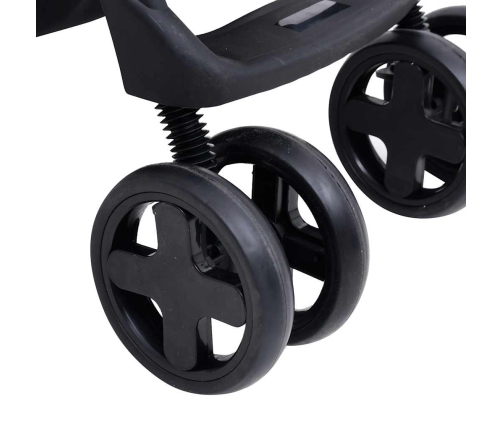 Trīs-Vienā Sporta Ratiņi Tumši Pelēki Ar Melnu, Tērauds Vidaxl