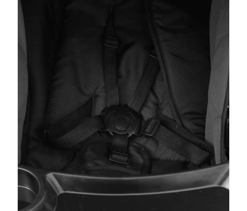 Trīs-Vienā Sporta Ratiņi Tumši Pelēki Ar Melnu, Tērauds Vidaxl