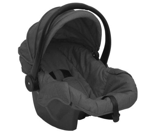 Trīs-Vienā Sporta Ratiņi Tumši Pelēki Ar Melnu, Tērauds Vidaxl