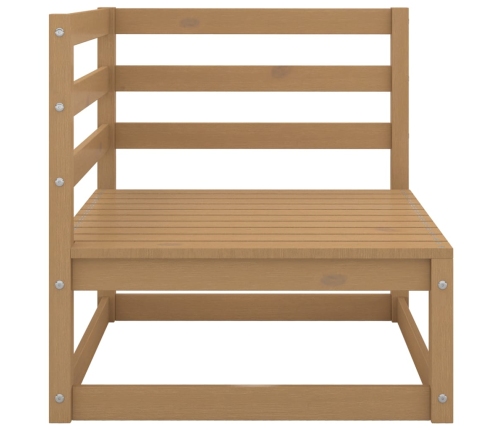 vidaXL 10-daļīgs dārza atpūtas mēbeļu komplekts, brūns priedes koks