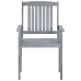 vidaXL dārza krēsli ar spilveniem, 8 gab., akācijas masīvkoks, pelēki