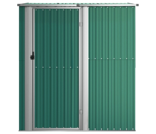 vidaXL dārza šķūnis, zaļš, 180,5x97x209,5 cm, cinkots tērauds