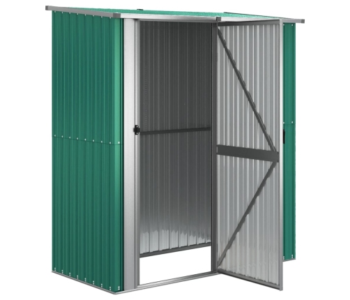vidaXL dārza šķūnis, zaļš, 180,5x97x209,5 cm, cinkots tērauds
