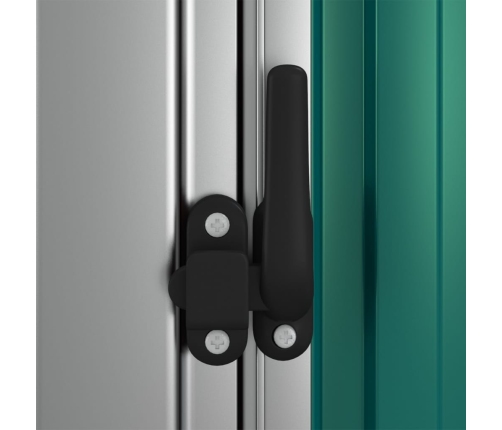 vidaXL dārza šķūnis, zaļš, 180,5x97x209,5 cm, cinkots tērauds