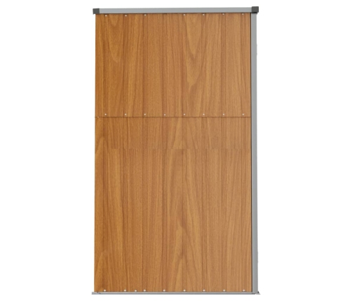 vidaXL dārza šķūnis, zaļš, 161x89x161 cm, cinkots tērauds