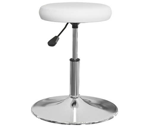 vidaXL virtuves krēsli, 2 gab., balta mākslīgā āda