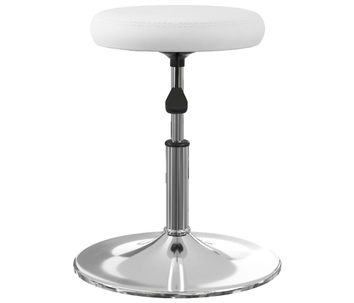 vidaXL virtuves krēsli, 2 gab., balta mākslīgā āda