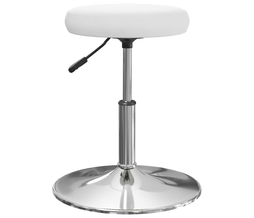 vidaXL virtuves krēsli, 2 gab., balta mākslīgā āda