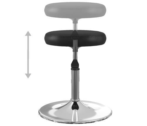 vidaXL virtuves krēsli, 2 gab., melna mākslīgā āda